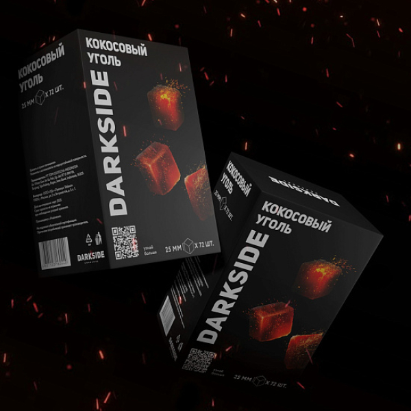 Уголь DARKSIDE CHARCOAL (BIG CUBE) 1KG 72 BRICKS в Ростове-на-Дону