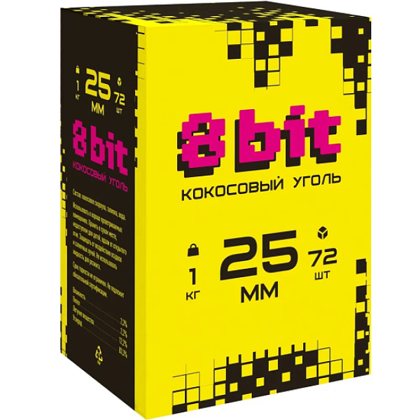 Кокосовый уголь Cocoloco 8bit 25мм в Ростове-на-Дону