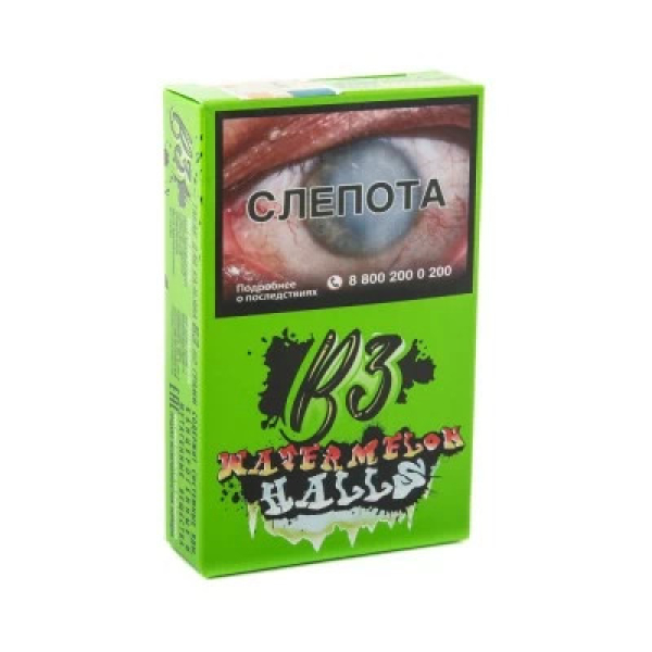 Табак B3 Watermelon Halls (Ледяной Арбуз и Дыня) 50 гр в Ростове-на-Дону