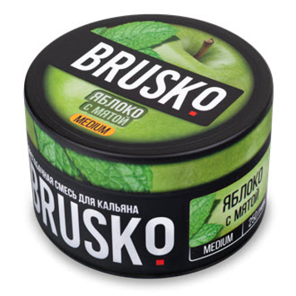 Смесь BRUSKO ЯБЛОКО С МЯТОЙ (MEDIUM) 250 гр в Ростове-на-Дону