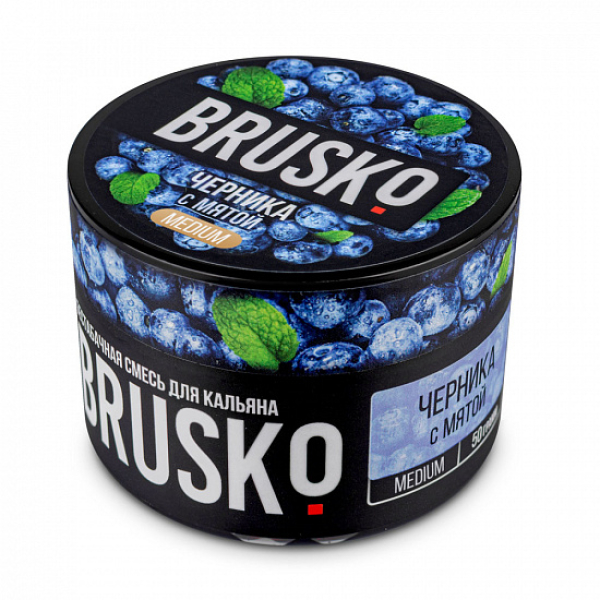 Смесь Brusko Medium Черника с мятой 50 грамм в Ростове-на-Дону