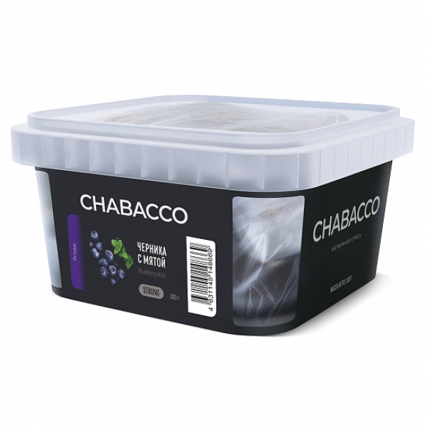 Смесь Chabacco Strong Blueberry mint (Черника с мятой) 200 гр в Ростове-на-Дону