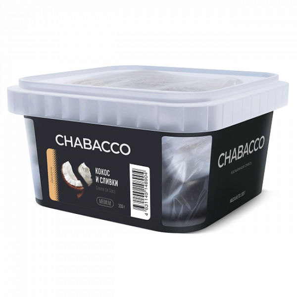 Смесь Chabacco Medium Creme De Coco (Кокос И Сливки) 200 гр в Ростове-на-Дону