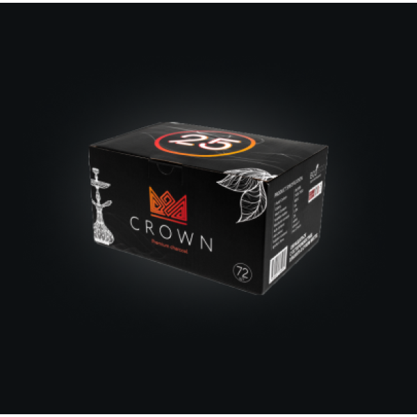 Уголь Crown 25 мм для кальяна (72 шт.) в Ростове-на-Дону