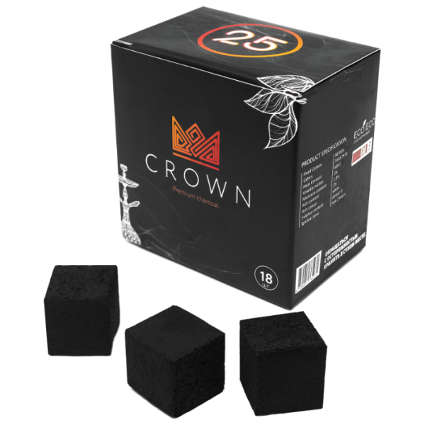 Кокосовый уголь Crown 25мм - 18 шт. в Ростове-на-Дону