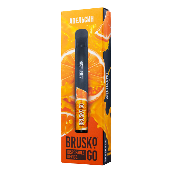Одноразовая электронная сигарета Brusko Go Апельсин 800 затяжек в Ростове-на-Дону