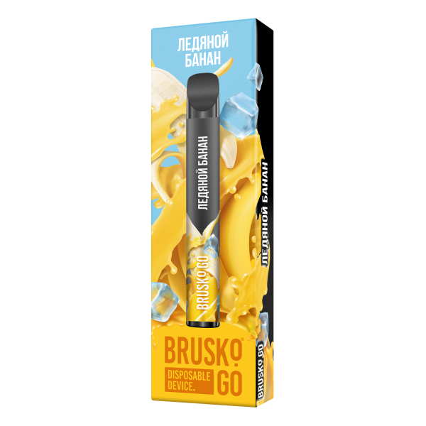Одноразовая электронная сигарета Brusko Go Ледяной Банан 800 затяжек в Ростове-на-Дону
