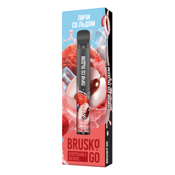 Одноразовая электронная сигарета Brusko Go Личи Со Льдом 800 затяжек в Ростове-на-Дону