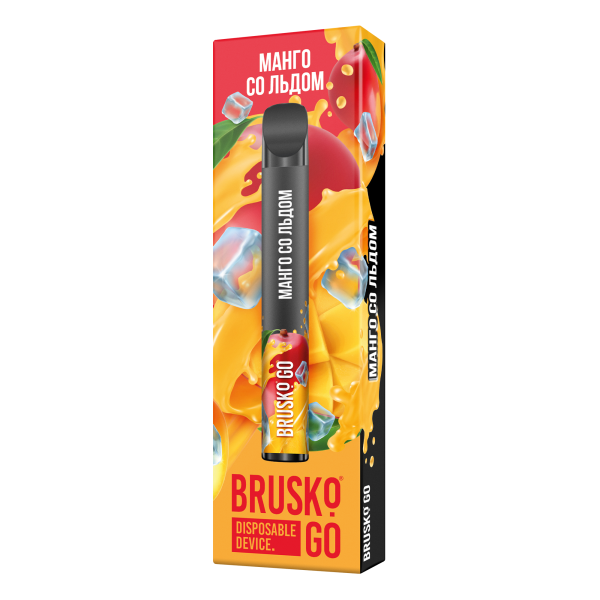 Одноразовая электронная сигарета Brusko Go Манго Со Льдом 800 затяжек в Ростове-на-Дону