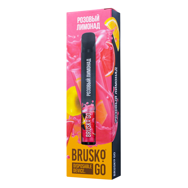 Одноразовая электронная сигарета Brusko Go Розовый Лимонад 800 затяжек в Ростове-на-Дону