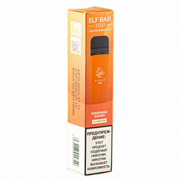 ELFBAR STRAWBERRY BANANA, 1500 тяг в Ростове-на-Дону
