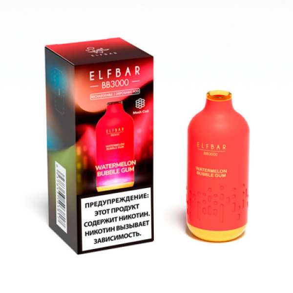 Elfbar BB3000 Арбузная жвачка, 3000 тяг в Ростове-на-Дону
