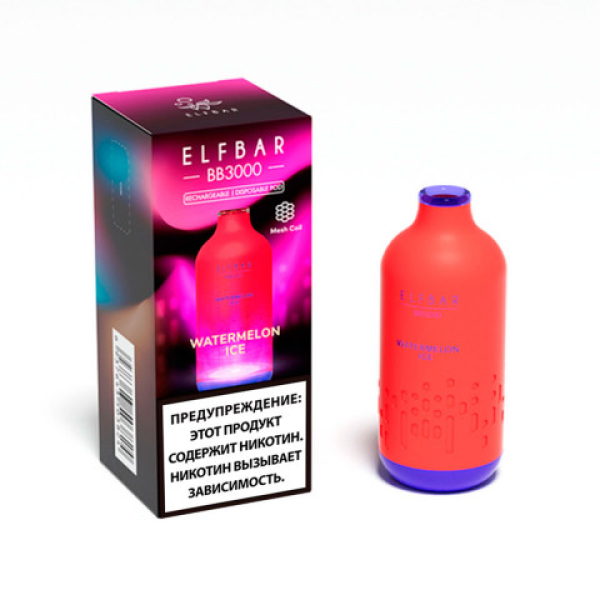 Elfbar BB3000 Арбузный лед, 3000 тяг в Ростове-на-Дону