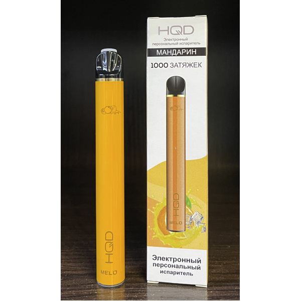 HQD melo tangerine (мандарин) 1000 затяжек в Ростове-на-Дону
