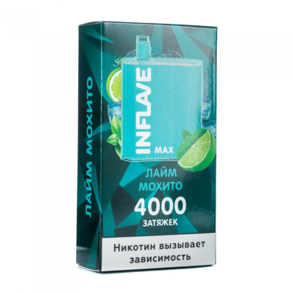 INFLAVE MAX Лайм мохито, 4000 тяг в Ростове-на-Дону