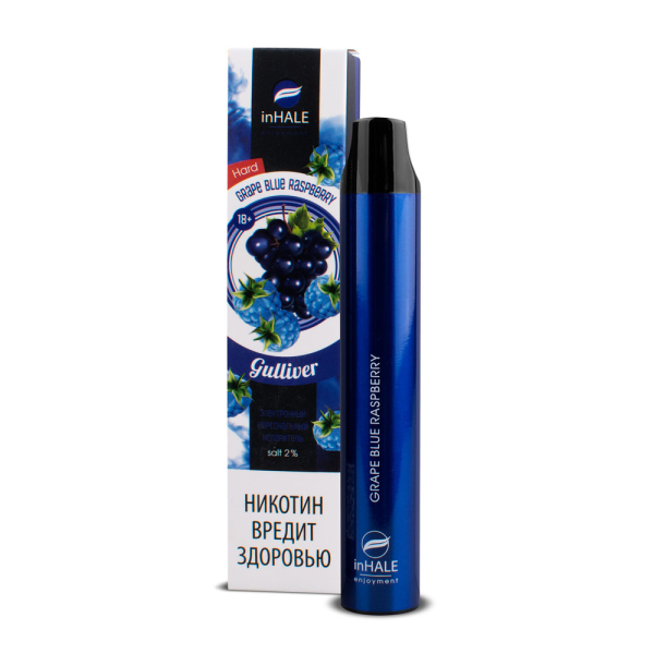 inHale Guliver Hard Grape Blue Raspberry (Ежевика С Виноградом) 1500 затяжек в Ростове-на-Дону