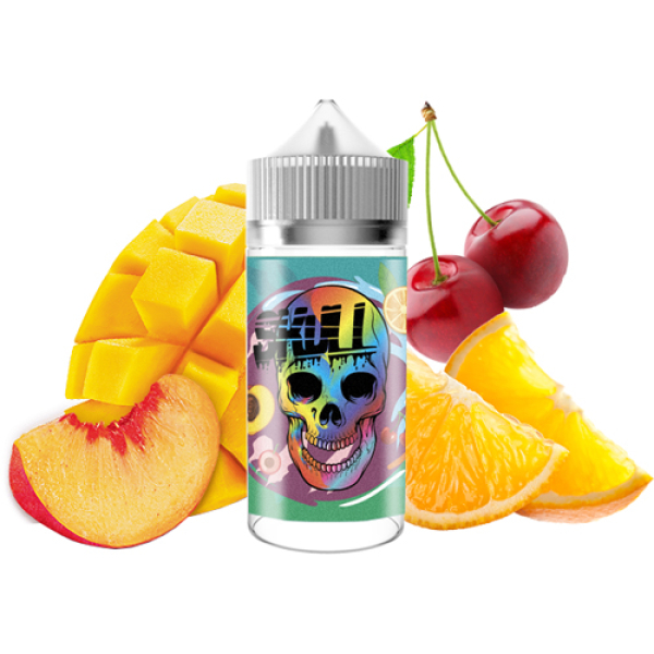 Жидкость SKULL Fruit Bomb (Персик Мандарин Ледяная Вишня) (100 мл, 0 мг/мл) в Ростове-на-Дону