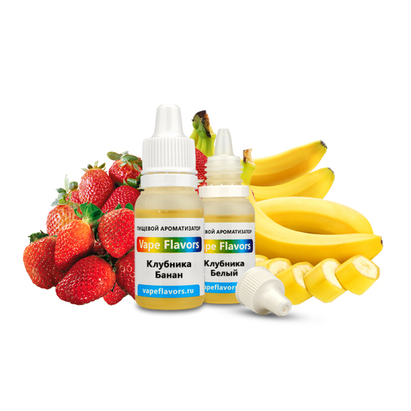Ароматизатор Vape Flavors Клубника Банан 10мл в Ростове-на-Дону
