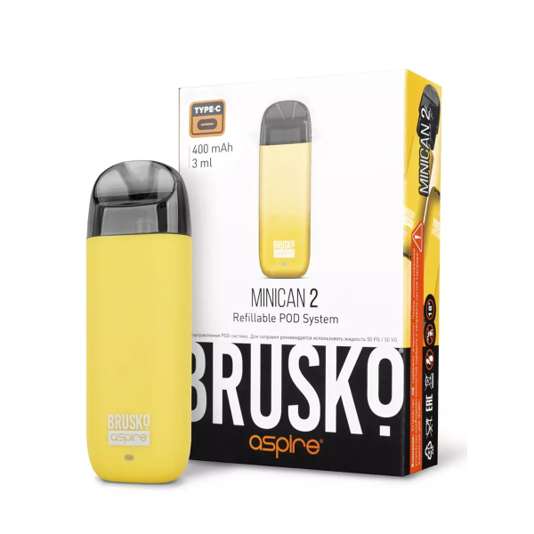 Brusko MINICAN 2 (400 мАч, Желтый) в Ростове-на-Дону