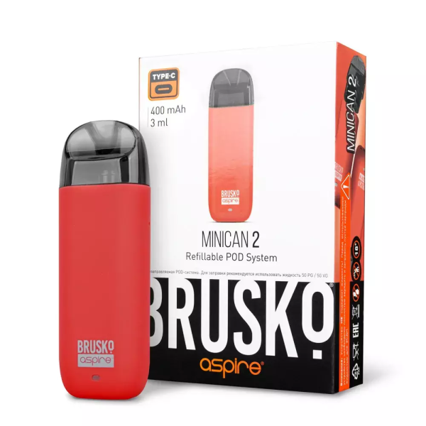 Brusko MINICAN 2 (400 мАч, Красный) в Ростове-на-Дону