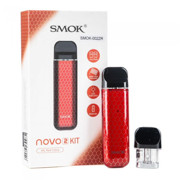 POD-система SMOK Novo 2 Pod 800 mAh Red Carbon в Ростове-на-Дону