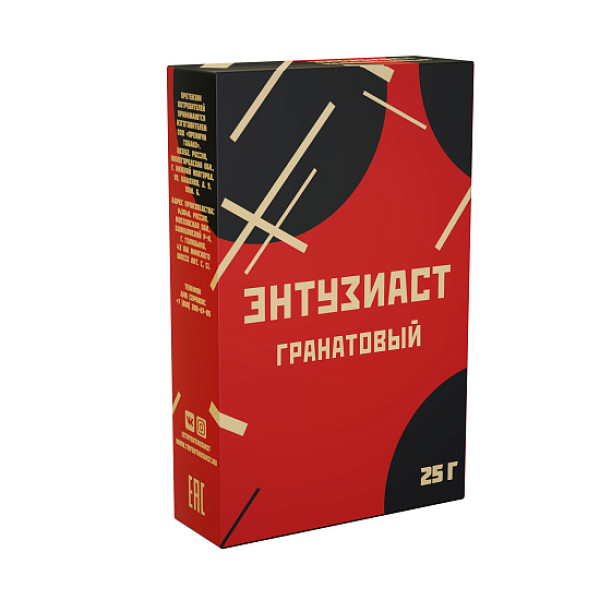 Табак ЭНТУЗИАСТ ГРАНАТОВЫЙ 25 гр в Ростове-на-Дону