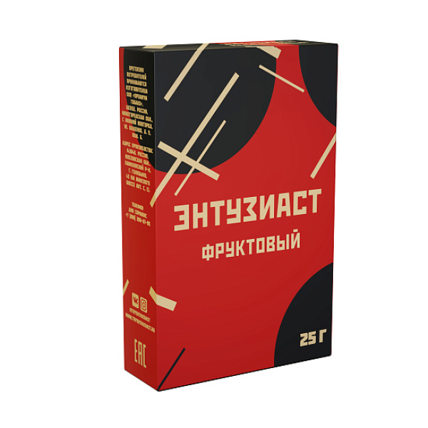 Табак ЭНТУЗИАСТ ФРУКТОВЫЙ 25 гр в Ростове-на-Дону