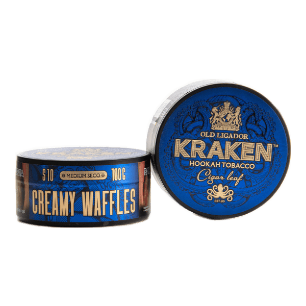 Табак Kraken Medium Seco Creamy Waffles (Сливочные вафли) 100 гр в Ростове-на-Дону