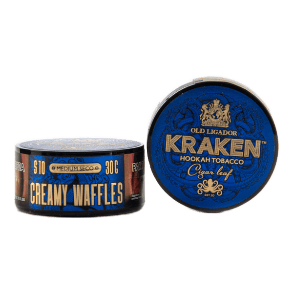Табак Kraken Medium Seco Creamy Waffles (Сливочные вафли) 30 гр в Ростове-на-Дону