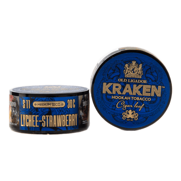 Табак Kraken Medium Seco Lychee strawberry (Личи и клубника) 30 гр в Ростове-на-Дону