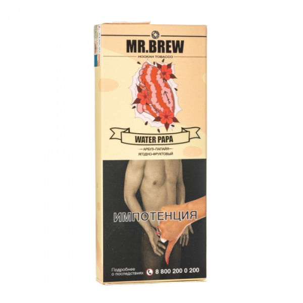 Табак Mr Brew Water Papa (Арбузный смузи с папайей) 40 гр в Ростове-на-Дону