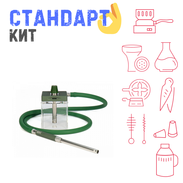Набор с кальяном  Hoob subAtom British Racing Green (13 см, Зеленый) СТАНДАРТ в Ростове-на-Дону