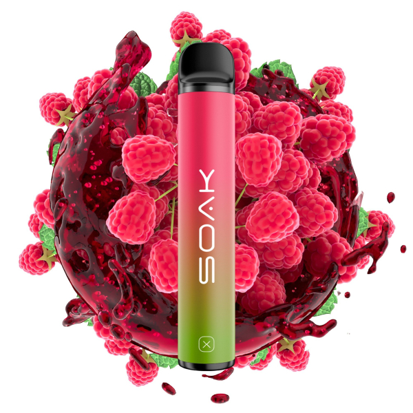 SOAK X Raspberry Soda (Малиновая газировка), 1500 тяг в Ростове-на-Дону