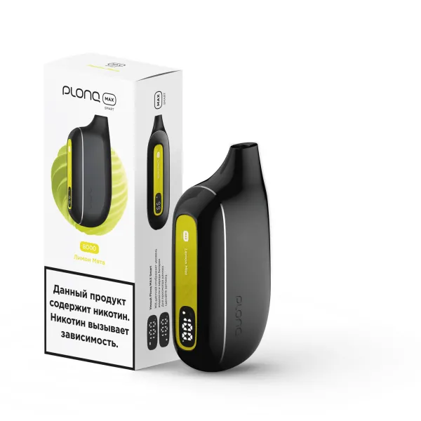 Plonq Max Smart Лимон Мята (8000 Затяжек) 20 Мг в Ростове-на-Дону