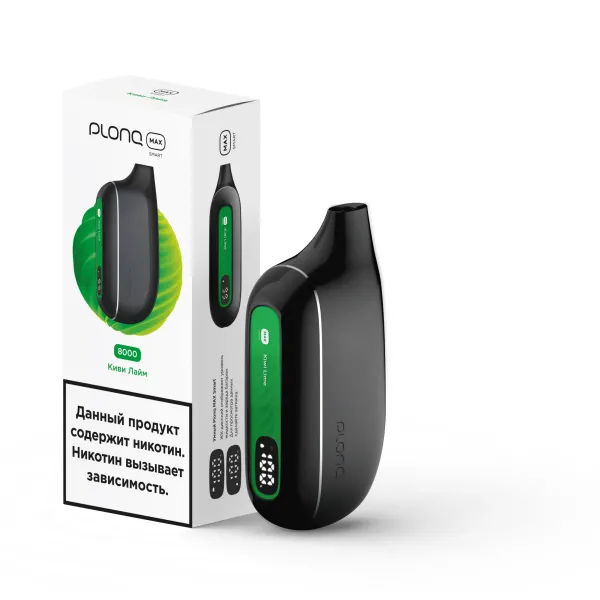 Plonq Max Smart Киви Лайм (8000 Затяжек) 20 Мг в Ростове-на-Дону