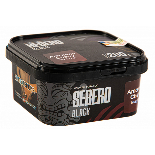 Табак SEBERO BLACK AMARENA CHERRY 200 гр в Ростове-на-Дону