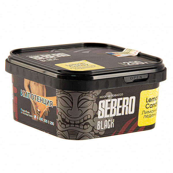 Табак SEBERO BLACK LEMON CANDY 200 гр в Ростове-на-Дону