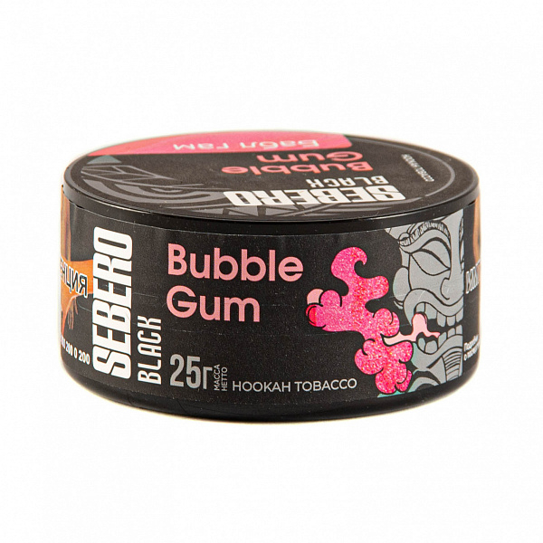 Табак SEBERO BLACK BUBBLE GUM 25 гр в Ростове-на-Дону