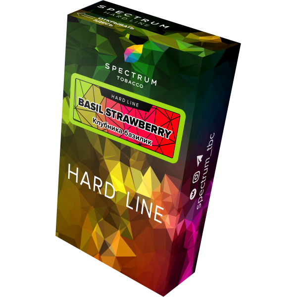 Табак Spectrum Hard basil strawberry 40 грамм в Ростове-на-Дону