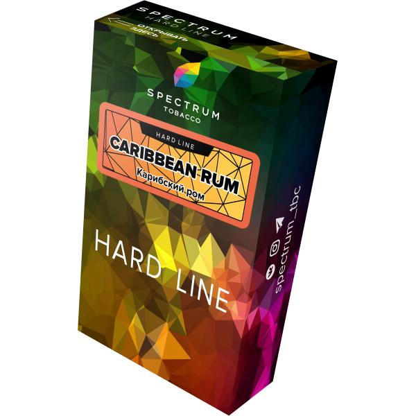 Табак Spectrum Hard caribbean rum 40 грамм в Ростове-на-Дону