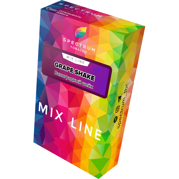 Табак Spectrum Mix Line Grape Shake 40 грамм в Ростове-на-Дону