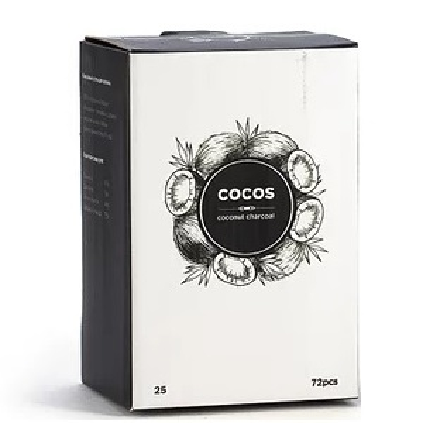 Кокосовый уголь Cocos 25мм для кальяна в Ростове-на-Дону