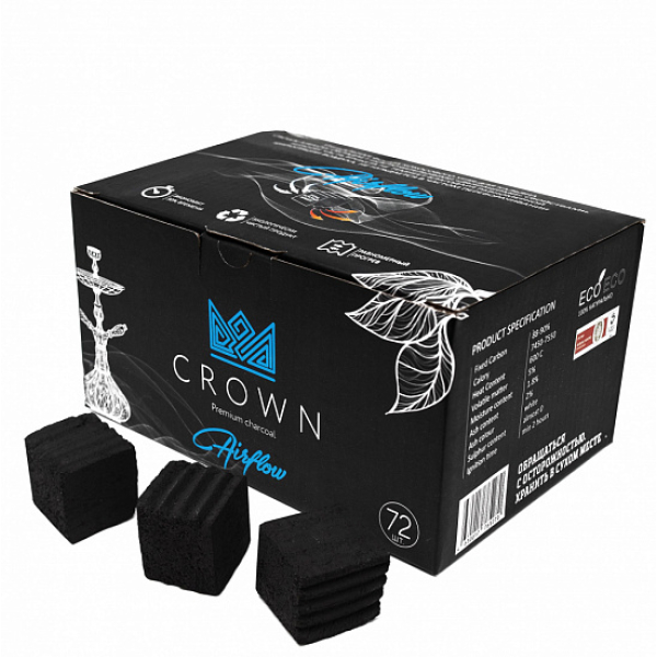 Кокосовый уголь Crown Air-Flow 25 мм в Ростове-на-Дону