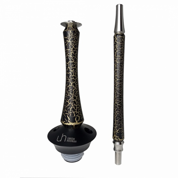 Кальян Union Hookah Sleek Кракле золотой в Ростове-на-Дону
