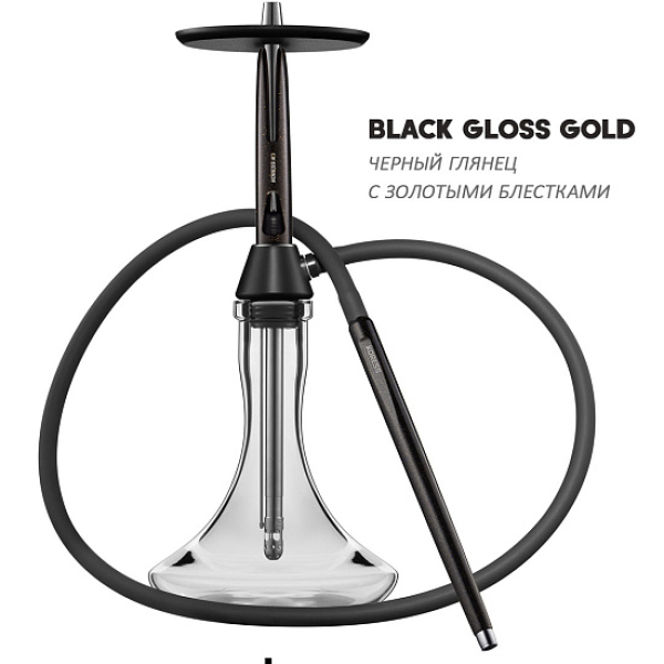 Кальян Koress K3 Black Gloss (Черный,Золотой, 48 см) в Ростове-на-Дону