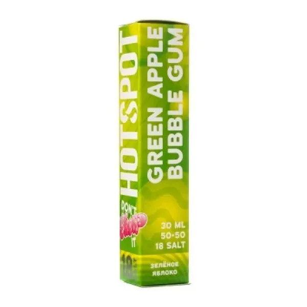 Жидкость HOTSPOT Chow Green Apple Bubble Gum 30 мл в Ростове-на-Дону