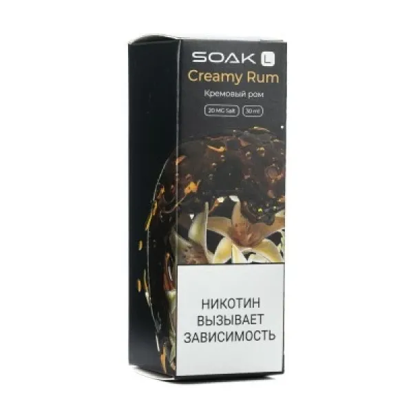 Жидкость SOAK L Creamy Rum 30 мл в Ростове-на-Дону