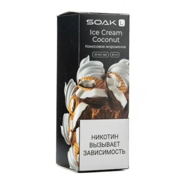 Жидкость SOAK L Ice Cream Coconut 30 мл в Ростове-на-Дону