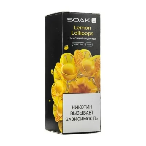 Жидкость SOAK L Lemon Lollipops 30 мл в Ростове-на-Дону