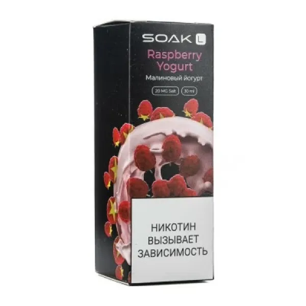 Жидкость SOAK L Raspberry Yogurt 30 мл в Ростове-на-Дону